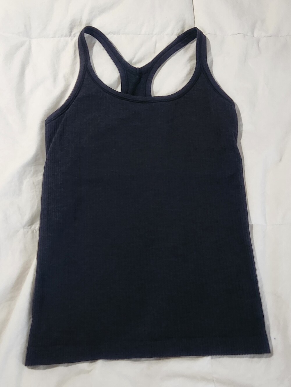 Lululemon Ebb to Street Tank Top *Light Support, B/C Cup Graphite Grey Sz 6
